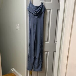 Elegant Blue Jumpsuit
